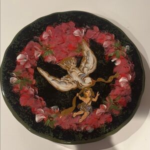 LESAL Pottery California Christmas Plate Peace Messenger Holiday 2004 LE 12/100